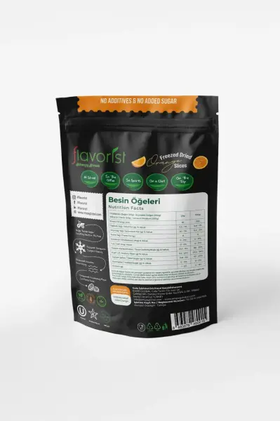 Dondurularak Kurutulmuş Dilim Portakal 20 gram